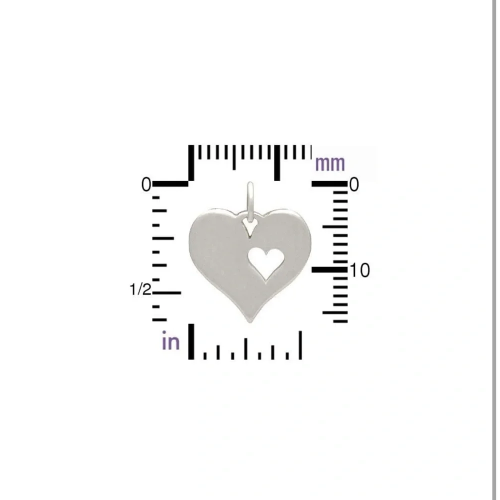 Gift for Grandma • Two Heart‎ Charm Bracelet• Grandmother Jewelry